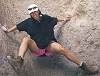 Tisha climbing at Natural Bridge