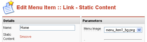 YOOmenu Configuration YOOmenu Configuration